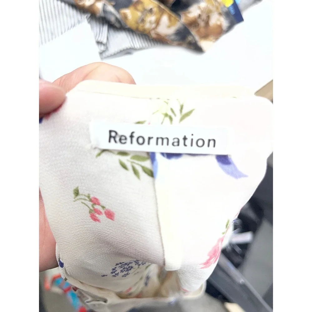 Reformation floral blouse